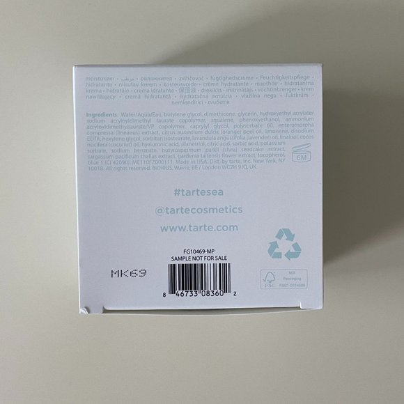 Tarte Cosmetics Drink of H2O Hydrating Boost Moisturizer 50ml Full Size New - Picture 6 of 6